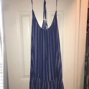 Blue flowy dress